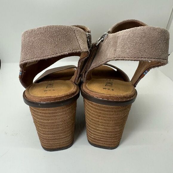 Toms Majorca Suede Block Sandals - Picture 7 of 9